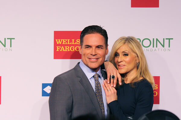 Point Foundation executive director Jorge Valencia with Judith Light. | MICHAEL SHIREY