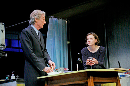 Bill Nighy and Carey Mulligan in David Hare's "Skylight," directed by Stephen Daldry. | JOHN HAYNES