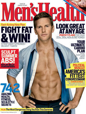 The congressman as cover boy. | MEN'S HEALTH