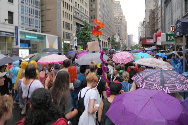Dyke March defiance came on a rain-swept day. | KELSY CHAUVIN