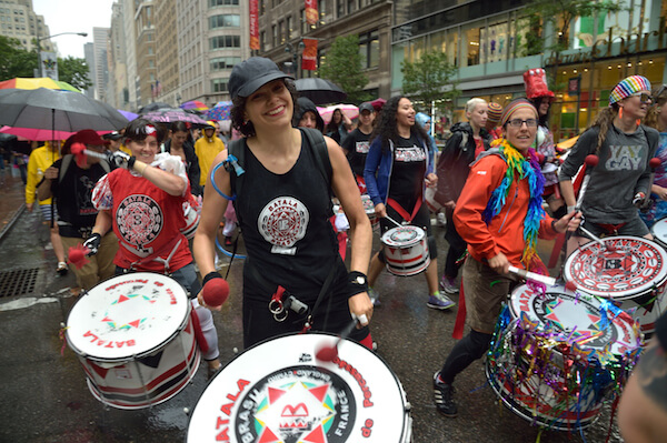 Drummers in the 23rd annual Dyke March. | DONNA ACETO