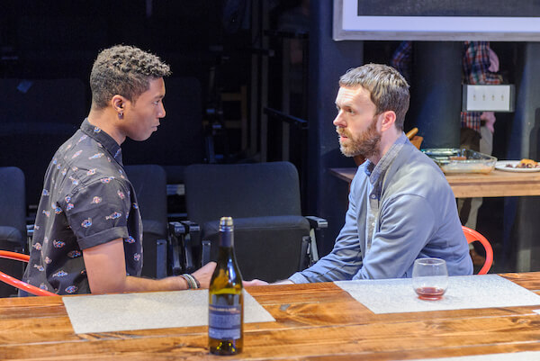 Jude Sandy and Jimmy King in Michael Perlman’s “At the Table.” | JACOB J. GOLDBERG PHOTO