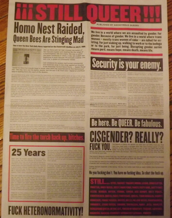 Some of the 14 anonymous essays written for the manifesto. | GAY CITY NEWS 
