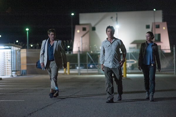 Benicio del Toro, Josh Brolin, and Emily Blunt in Denis Villeneueve’s “Sicario.” | LIONSGATE