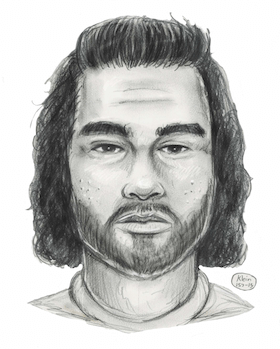 An NYPD sketch of the suspect in a September 23 anti-gay assault. | NYPD DCPI