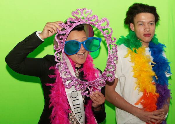 PRIDE PROM blue glasses is