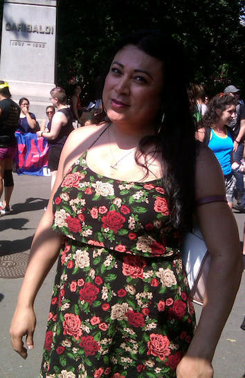 Jennicet Gutierrez, who heckled President Barack Obama at last year’s White House LGBT reception over the issue of the treatment of transgender immigrants in detention. | ANDY HUMM 