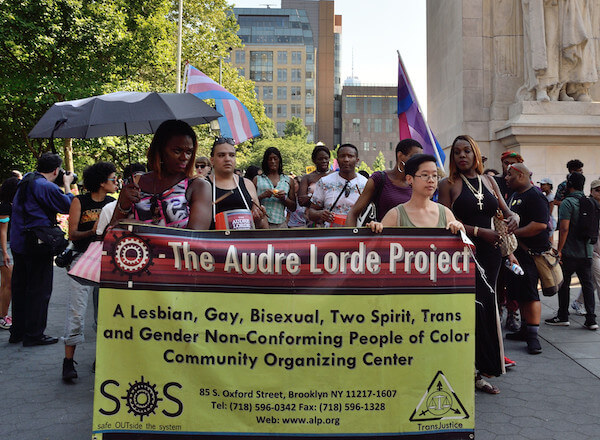 The Audre Lorde Project's TransJustice program was the principal organizer of the June 24 event. | DONNA ACETO 