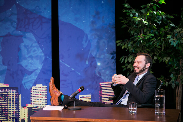 Patrick Burns in his “From Foster Care to Fabulous.” | FRINGENYC 