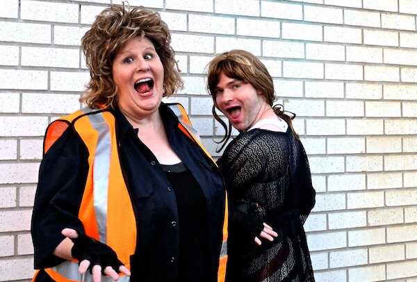 Andrea Alton and Allen Warnock in their “A Microwaved Burrito Filled With E. Coli.” | FRINGENYC 