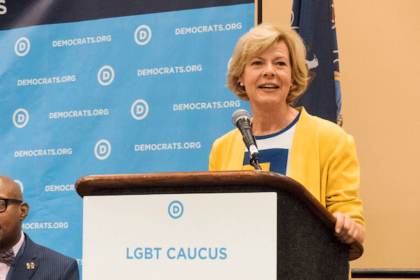 Wisconsin Senator Tammy Baldwin, the first and only LGBT member of the Senate. | DNC 