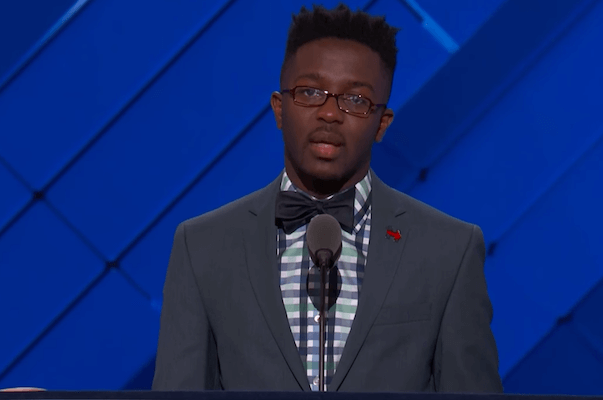 Daniel Driffin, the HIV-positive co-founder of Atlanta’s THRIVE SS, addressed the convention on Wednesday afternoon. | DNC 