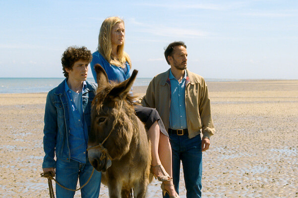 Victor Ezenfis, Natacha Régnier, and Fabrizio Rongione in Eugène Green’s “Son of Joseph.” | KINO LORBER 