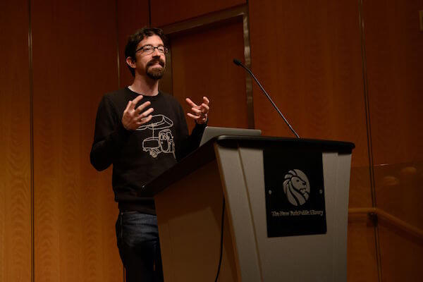 Hugh Ryan, a Martin Duberman Fellow at the New York Public Library. | ALICE PROUJANSKY 